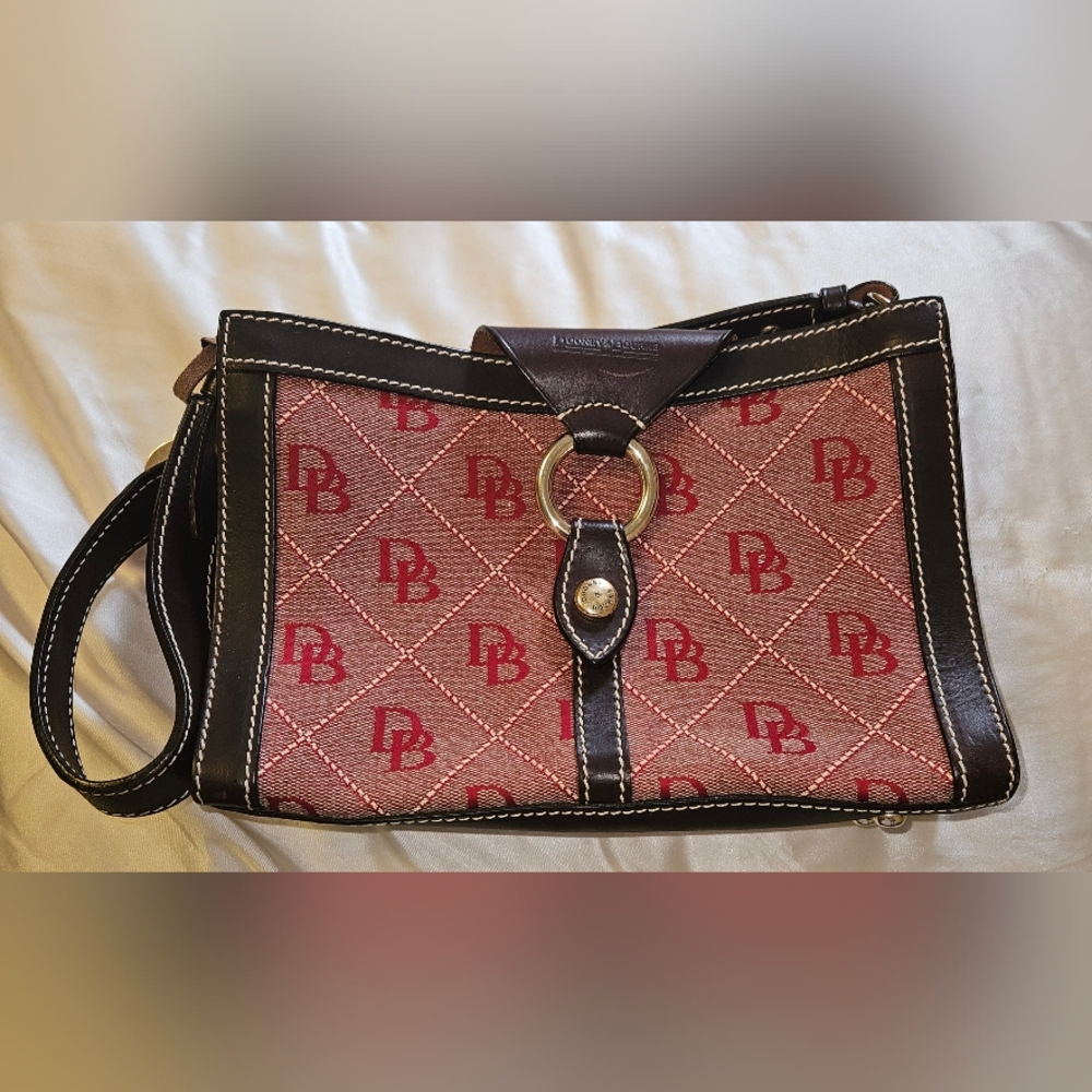 Dooney & Bourne Shoulder bag canvas and leather small
